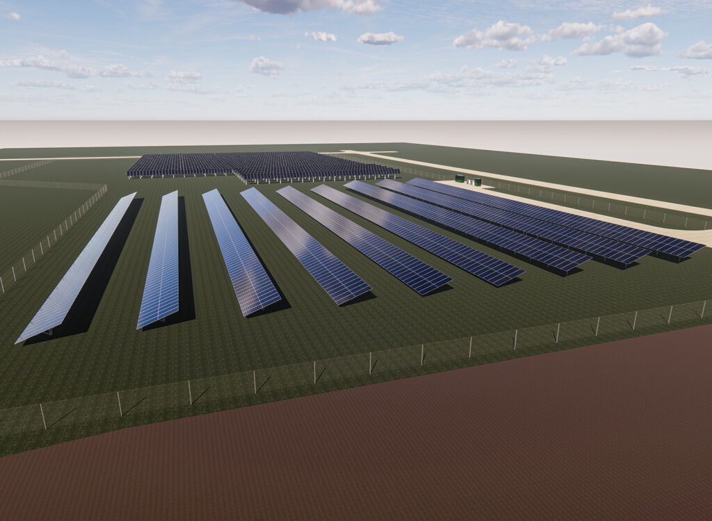 ISU Agrivoltaic Renders east