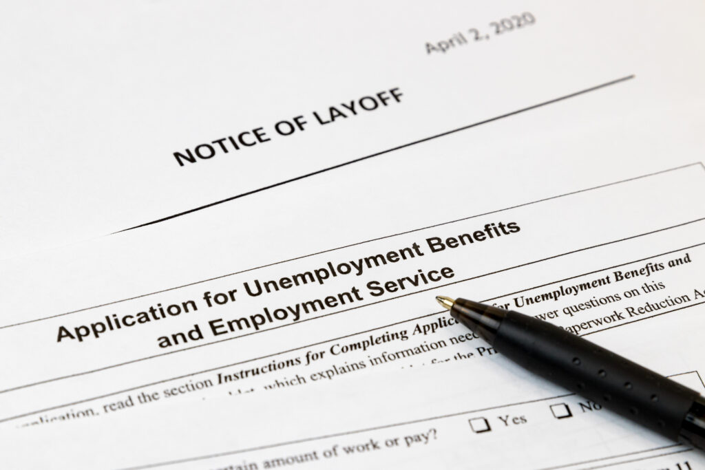 Unemployment app Getty