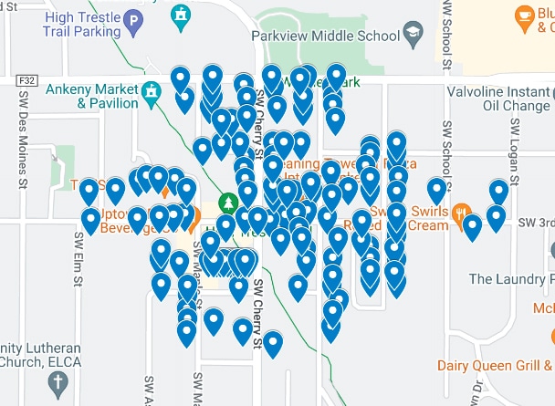 Ankeny Uptown Map