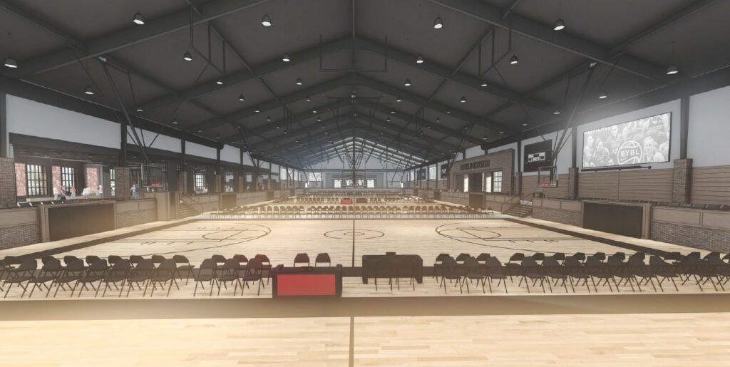Waukee fieldhouse inside courts