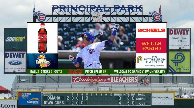 Out with the old Iowa Cubs scoreboard, in with the new - Business Record