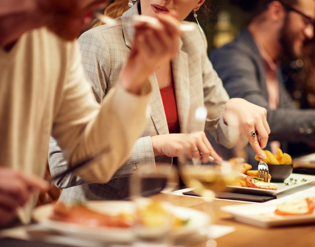 Stock dining out photo