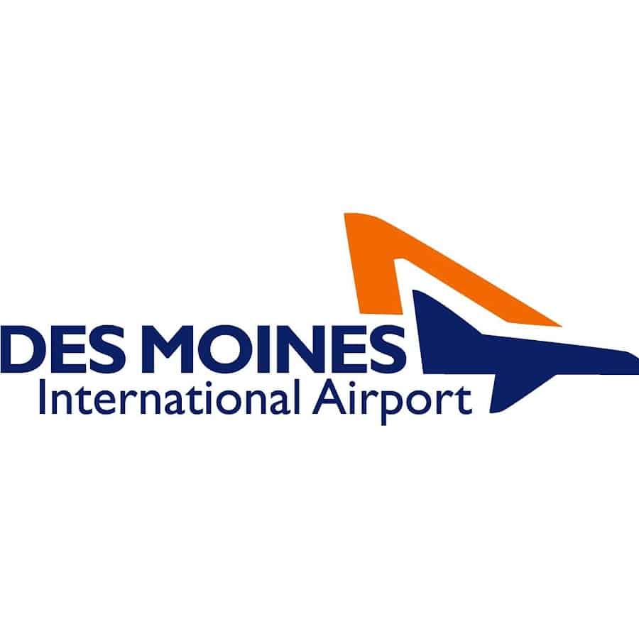 des moines international airport logo