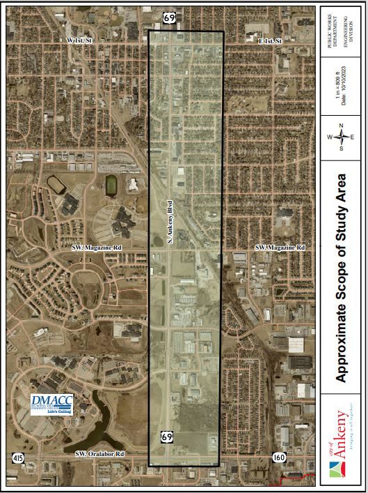 S. Ankeny Blvd Scope Map