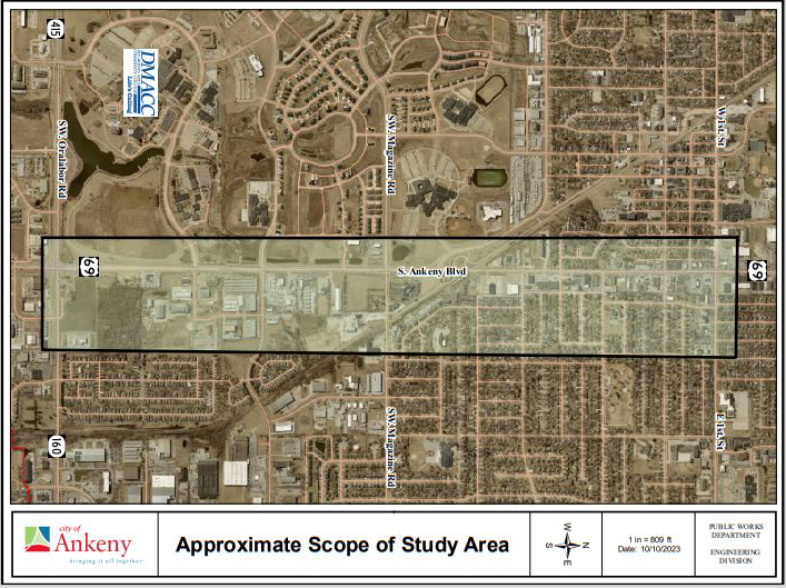 S. Ankeny Blvd Scope Map