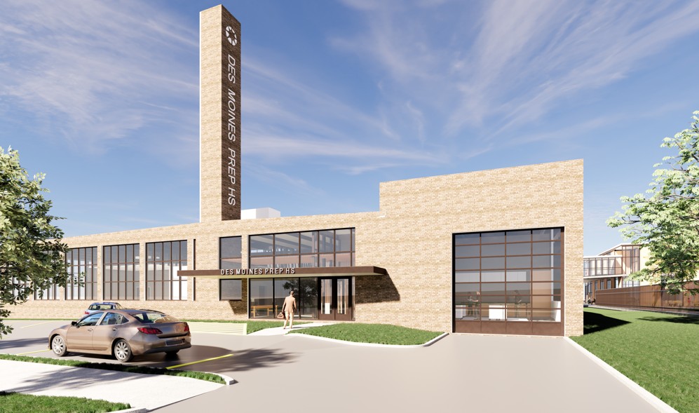 Des Moines Prep front entry