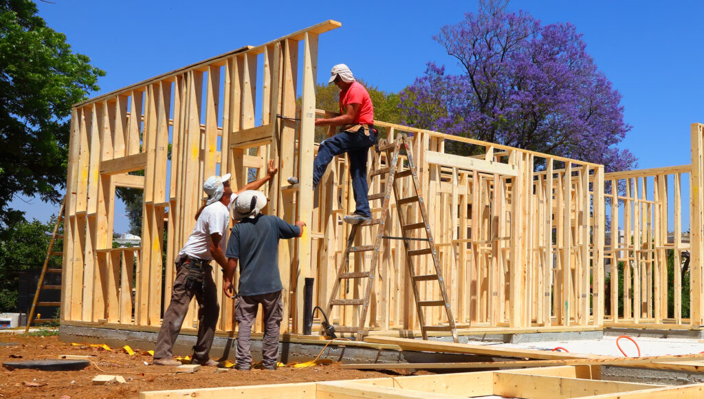 Natural wooden environmentally friendly house construction