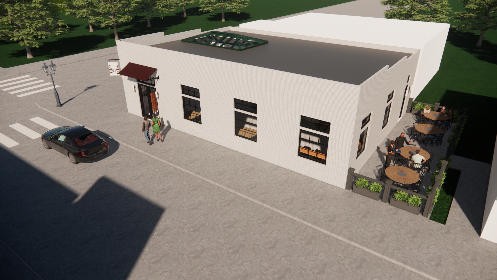 Pin Oak rendering