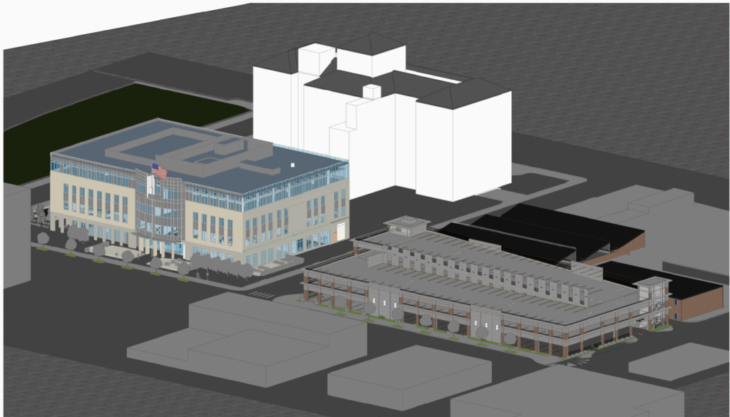 courthouse annex parking graphic