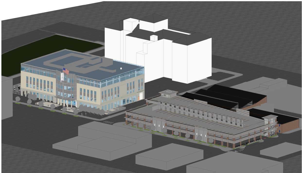 courthouse annex parking graphic