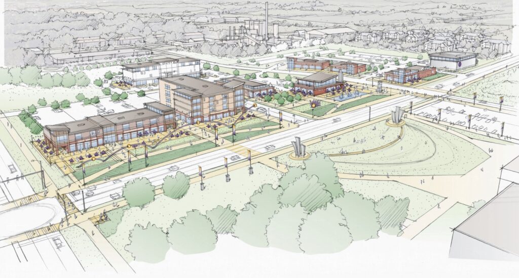 UNI Panther District rendering